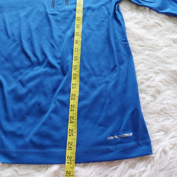 Blue Jay Majestic Coolbase Blue Women's Half Zip Long Sleeve Sweatshirt Siz S - Picture 8 of 9